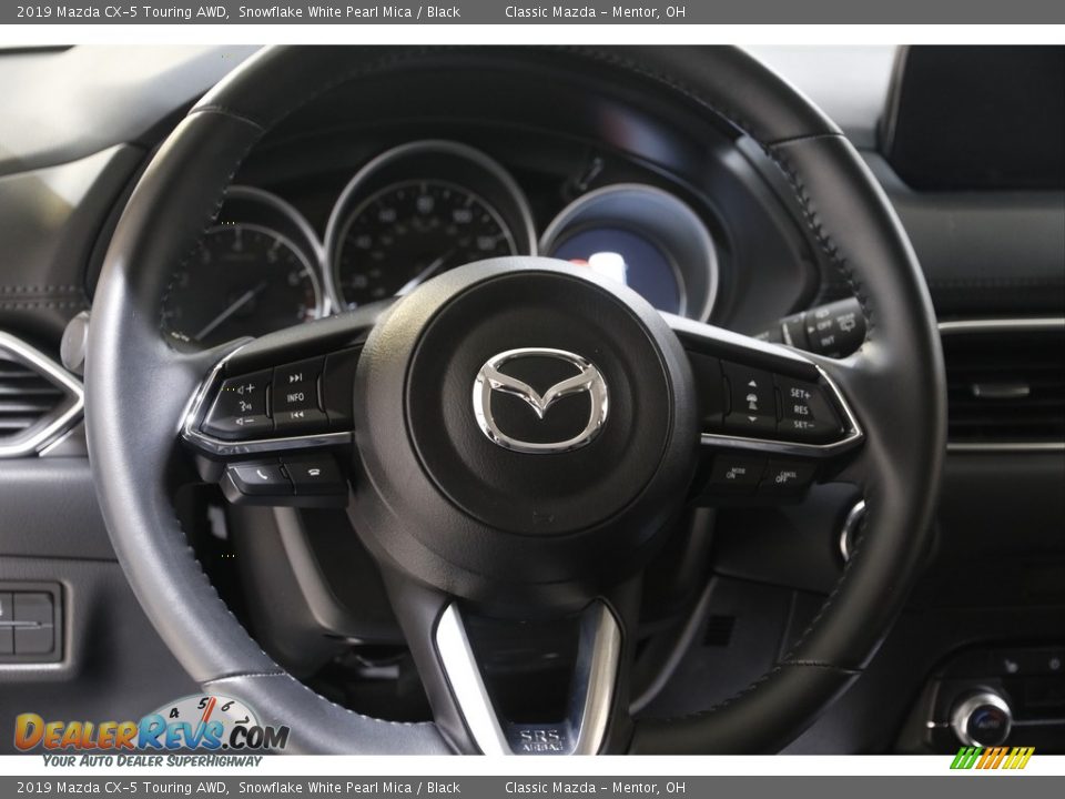 2019 Mazda CX-5 Touring AWD Snowflake White Pearl Mica / Black Photo #7