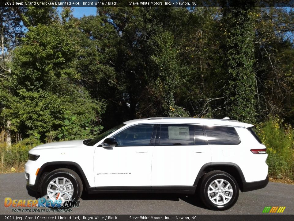 2021 Jeep Grand Cherokee L Limited 4x4 Bright White / Black Photo #1