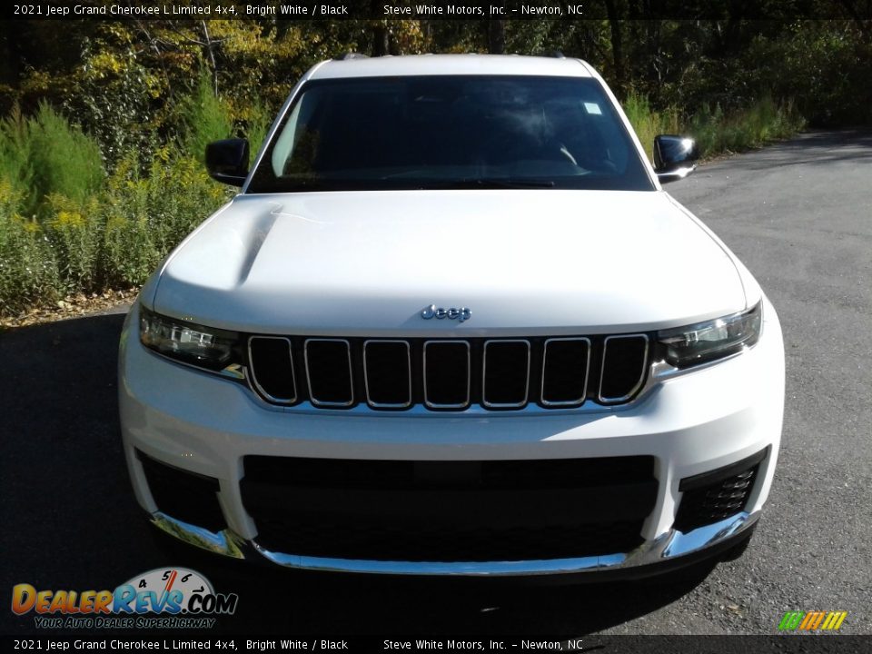 2021 Jeep Grand Cherokee L Limited 4x4 Bright White / Black Photo #3