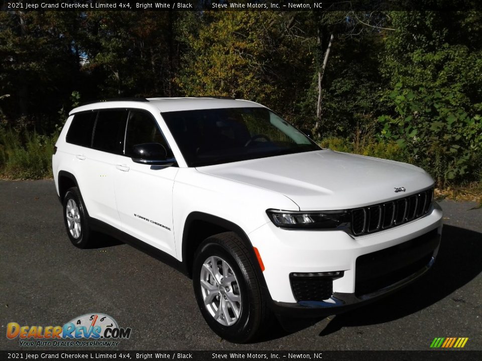 2021 Jeep Grand Cherokee L Limited 4x4 Bright White / Black Photo #4