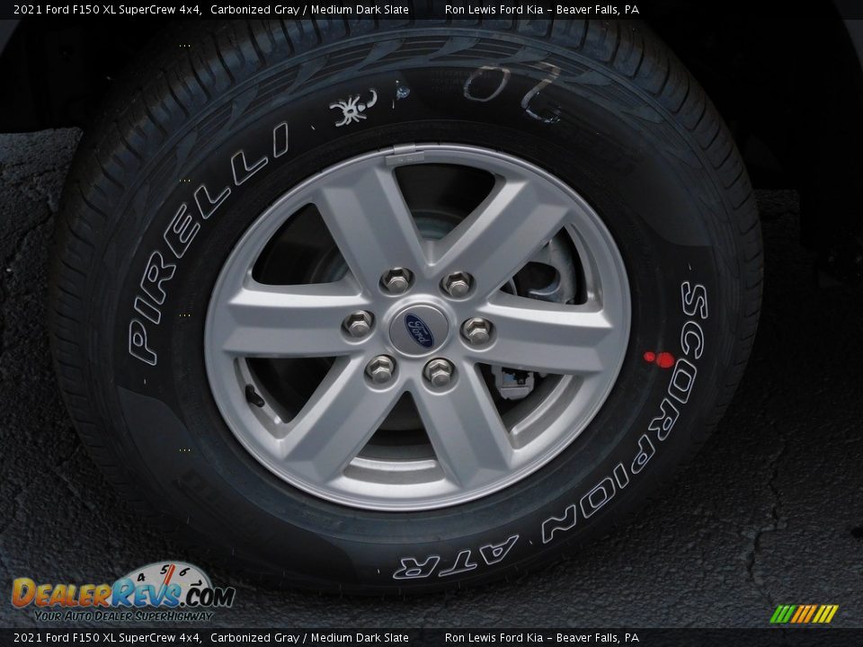 2021 Ford F150 XL SuperCrew 4x4 Carbonized Gray / Medium Dark Slate Photo #10