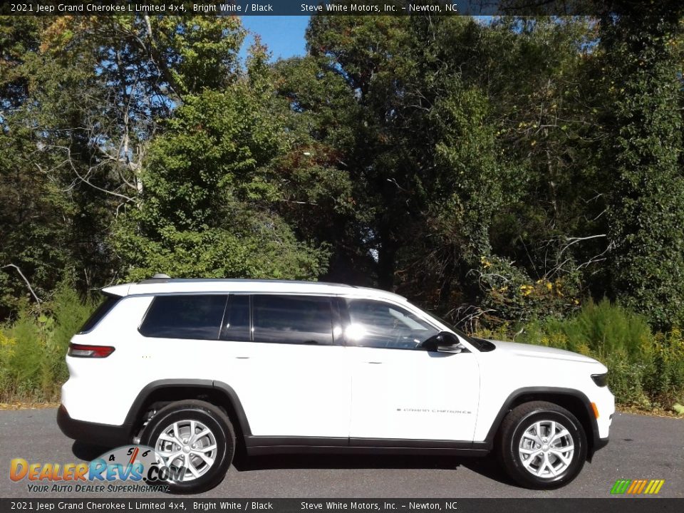 2021 Jeep Grand Cherokee L Limited 4x4 Bright White / Black Photo #5