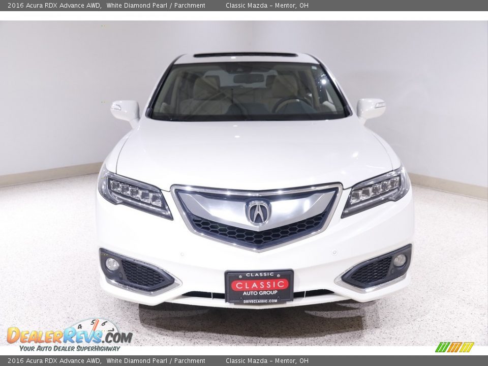 2016 Acura RDX Advance AWD White Diamond Pearl / Parchment Photo #2