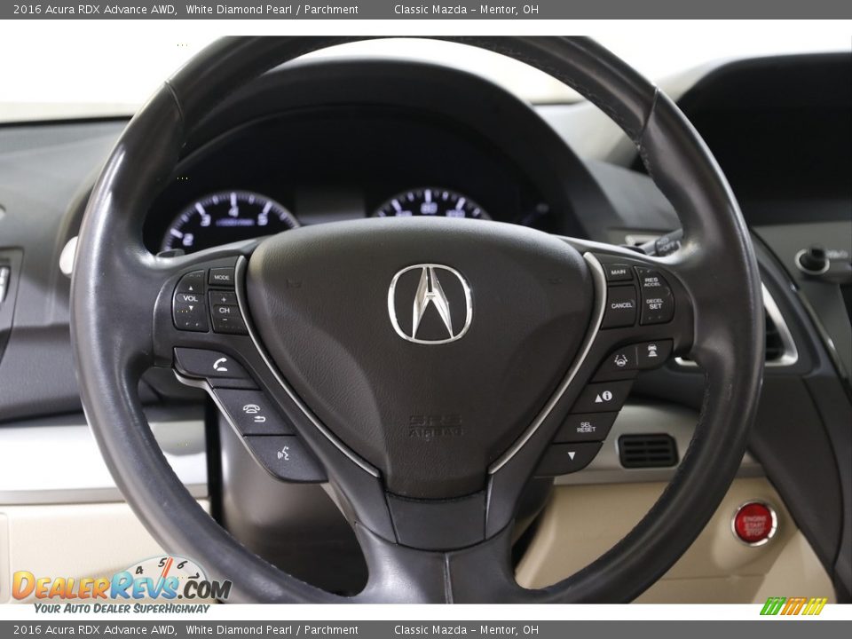 2016 Acura RDX Advance AWD Steering Wheel Photo #7