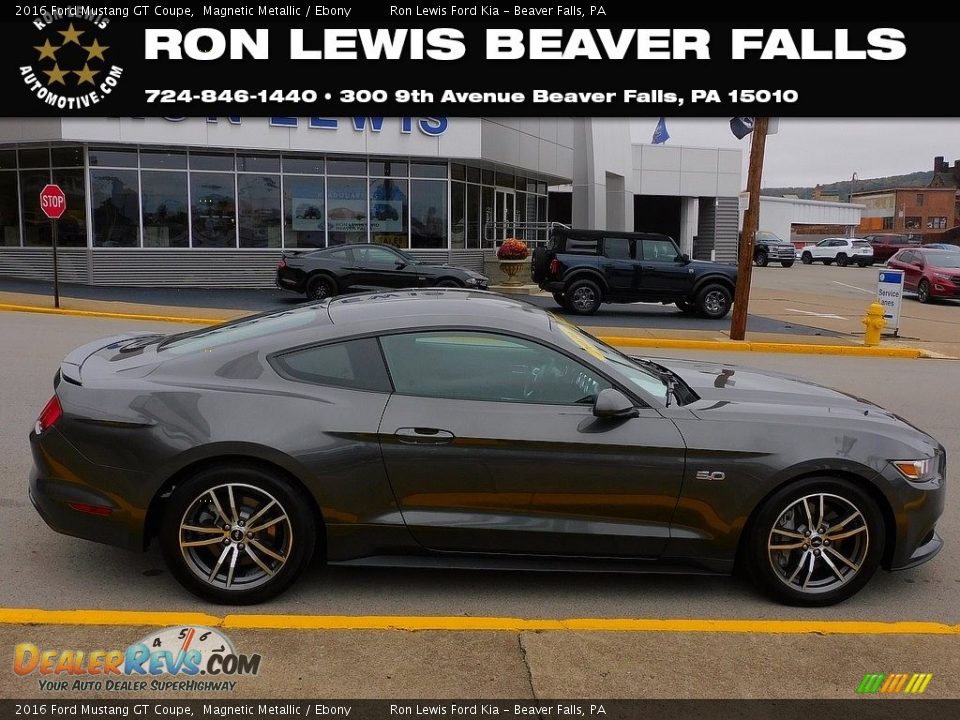 2016 Ford Mustang GT Coupe Magnetic Metallic / Ebony Photo #1