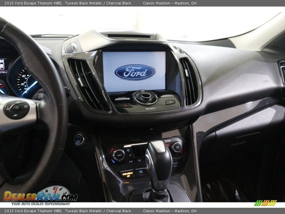 2015 Ford Escape Titanium 4WD Tuxedo Black Metallic / Charcoal Black Photo #9