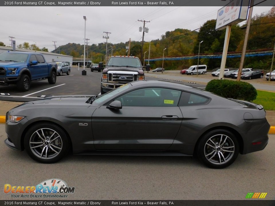 2016 Ford Mustang GT Coupe Magnetic Metallic / Ebony Photo #5