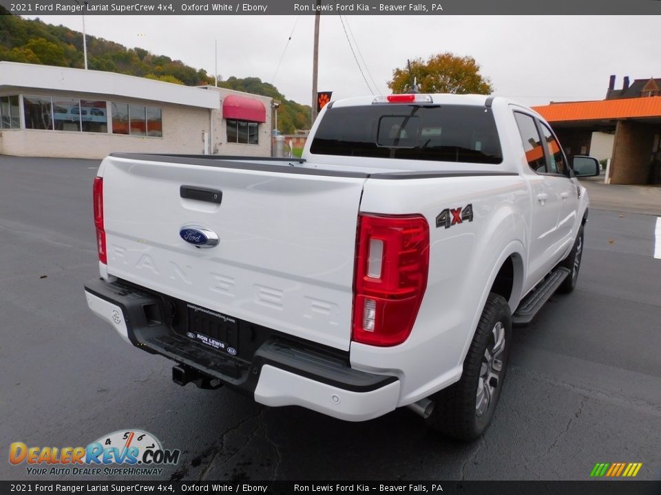 2021 Ford Ranger Lariat SuperCrew 4x4 Oxford White / Ebony Photo #2