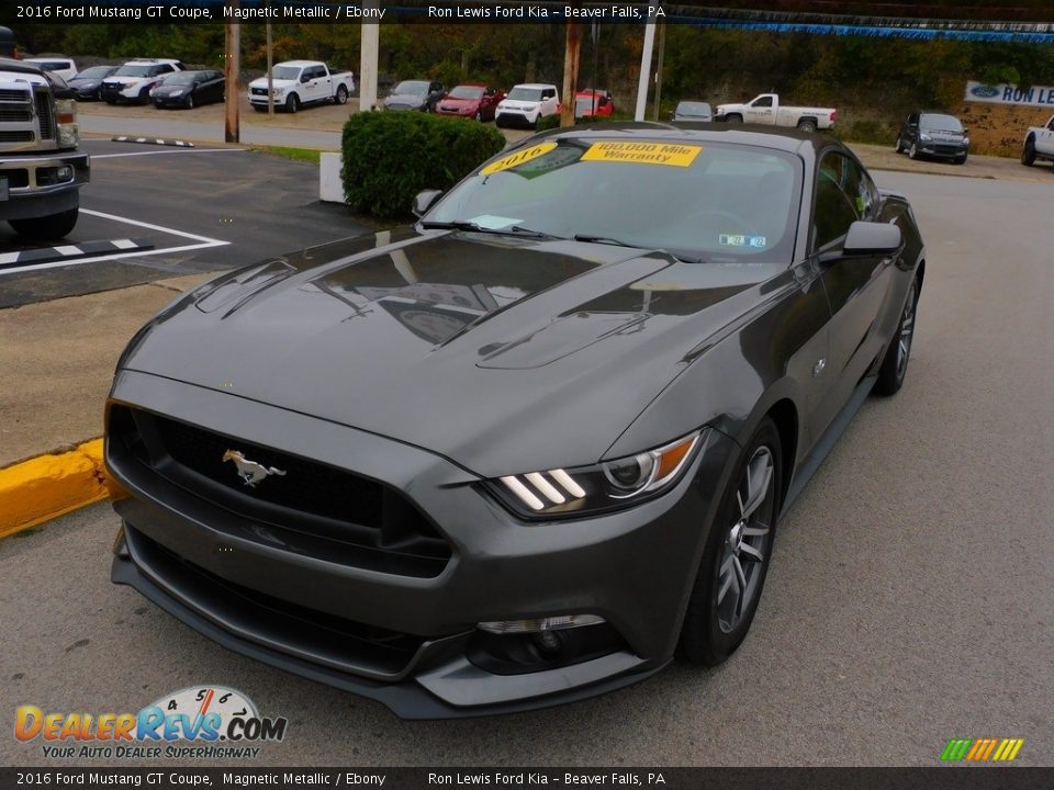 2016 Ford Mustang GT Coupe Magnetic Metallic / Ebony Photo #6