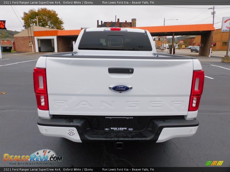 2021 Ford Ranger Lariat SuperCrew 4x4 Oxford White / Ebony Photo #3