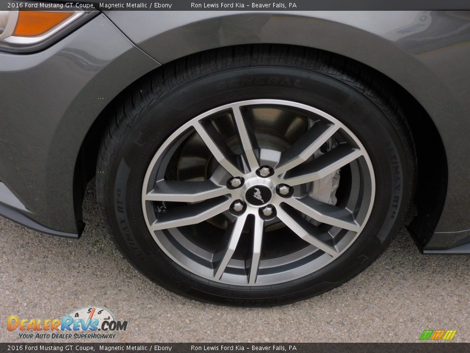 2016 Ford Mustang GT Coupe Magnetic Metallic / Ebony Photo #9