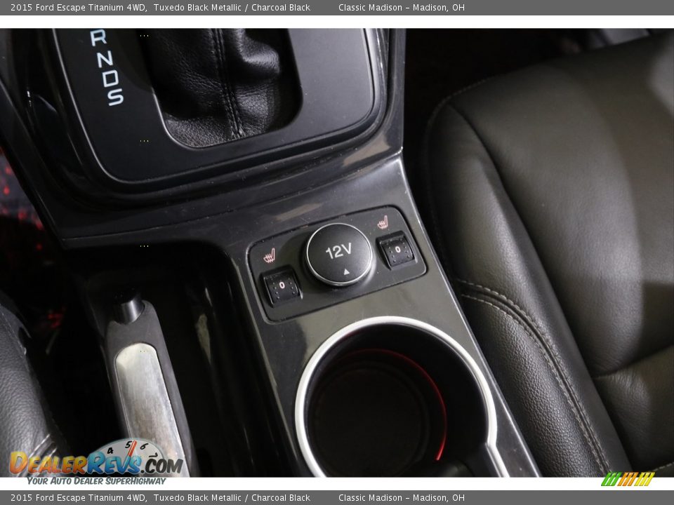 2015 Ford Escape Titanium 4WD Tuxedo Black Metallic / Charcoal Black Photo #15
