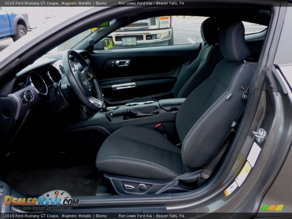 2016 Ford Mustang GT Coupe Magnetic Metallic / Ebony Photo #10