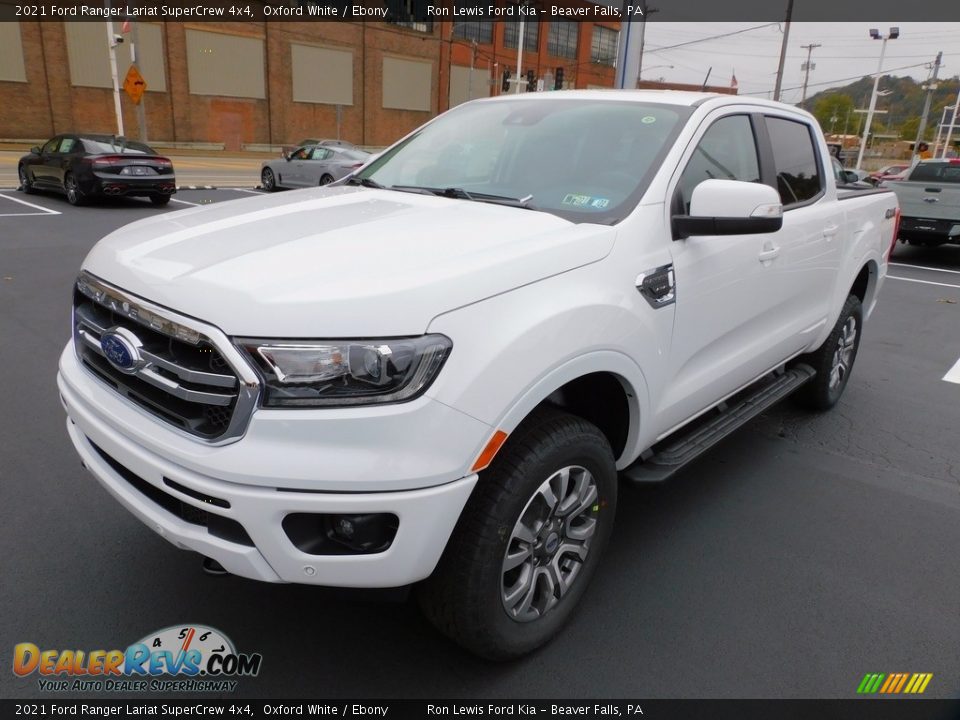 Front 3/4 View of 2021 Ford Ranger Lariat SuperCrew 4x4 Photo #7