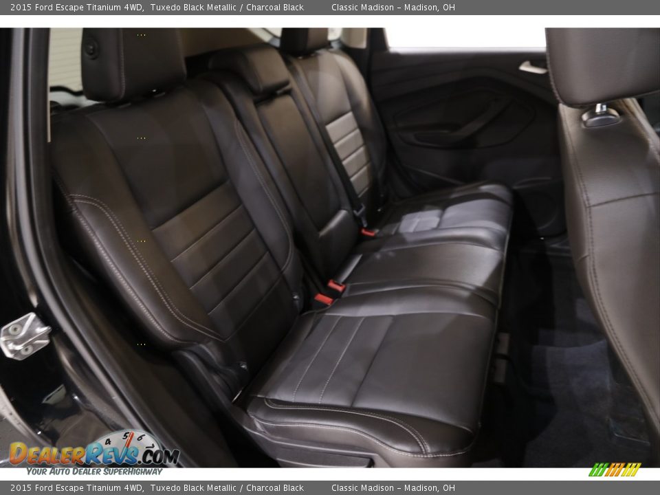 2015 Ford Escape Titanium 4WD Tuxedo Black Metallic / Charcoal Black Photo #17