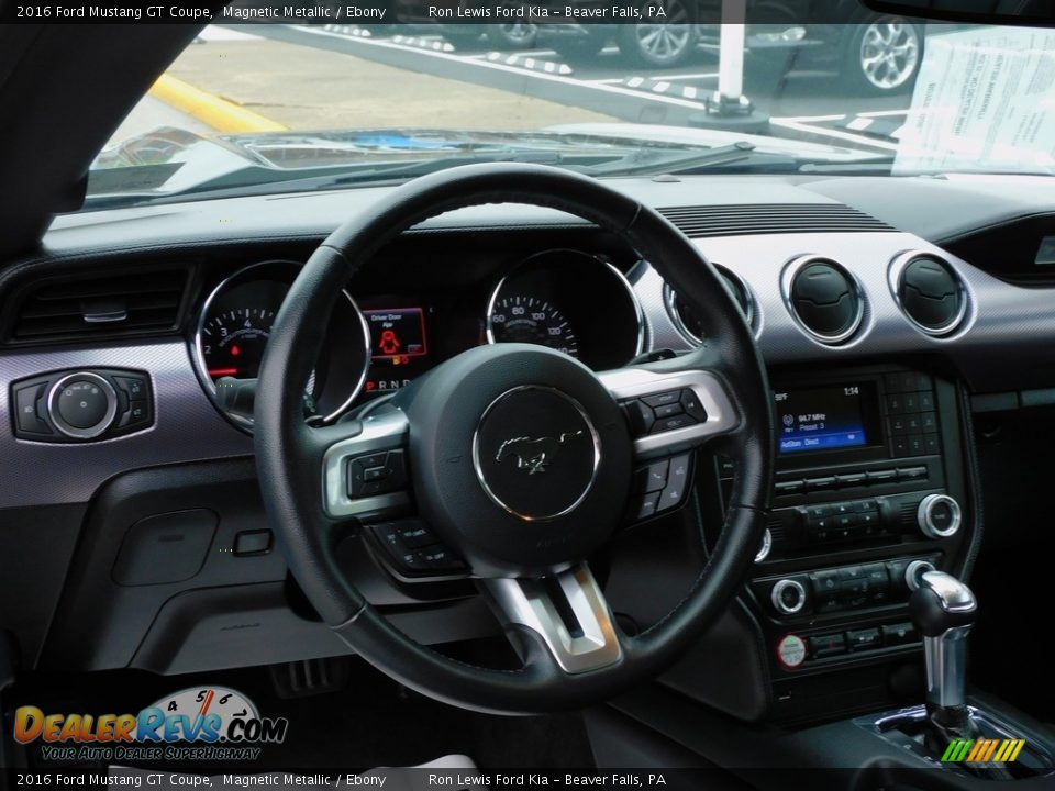 2016 Ford Mustang GT Coupe Magnetic Metallic / Ebony Photo #12