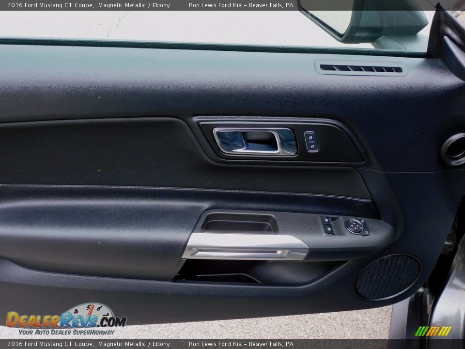 2016 Ford Mustang GT Coupe Magnetic Metallic / Ebony Photo #13