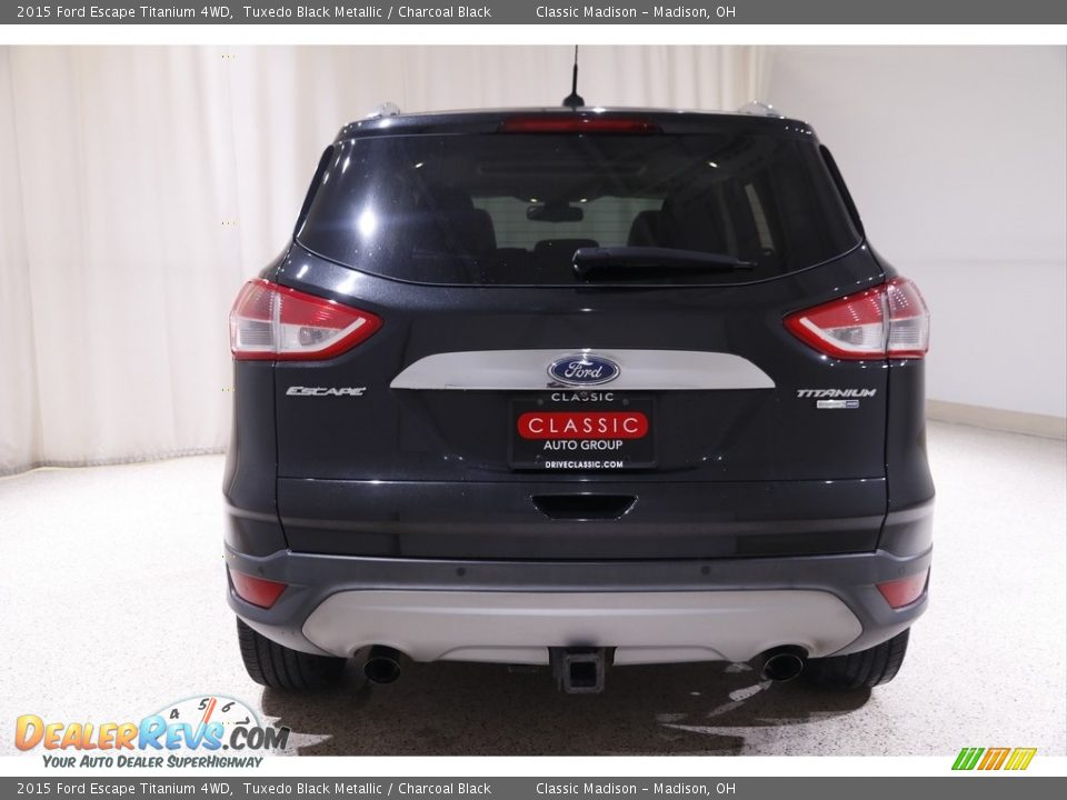 2015 Ford Escape Titanium 4WD Tuxedo Black Metallic / Charcoal Black Photo #19