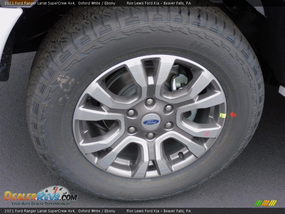 2021 Ford Ranger Lariat SuperCrew 4x4 Oxford White / Ebony Photo #10