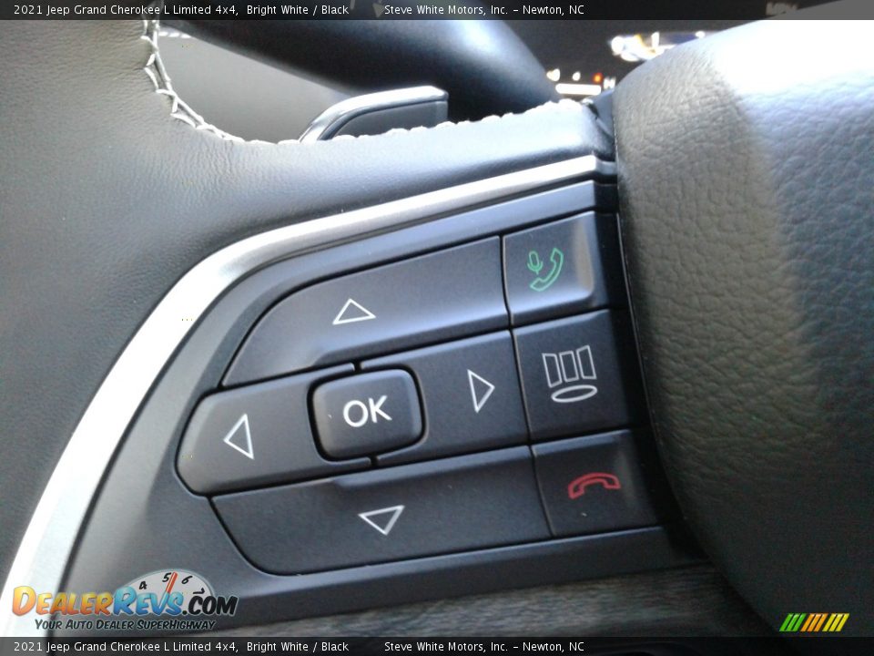 2021 Jeep Grand Cherokee L Limited 4x4 Bright White / Black Photo #21