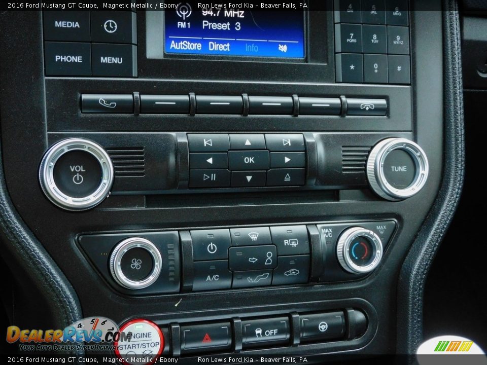 2016 Ford Mustang GT Coupe Magnetic Metallic / Ebony Photo #16