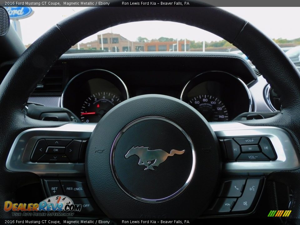 2016 Ford Mustang GT Coupe Magnetic Metallic / Ebony Photo #18