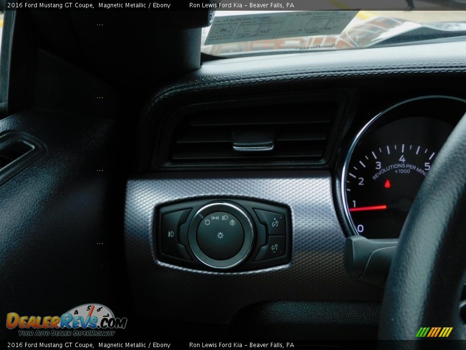 2016 Ford Mustang GT Coupe Magnetic Metallic / Ebony Photo #19