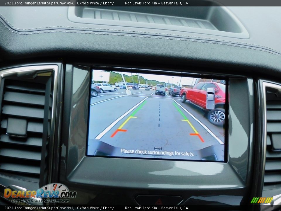 2021 Ford Ranger Lariat SuperCrew 4x4 Oxford White / Ebony Photo #16