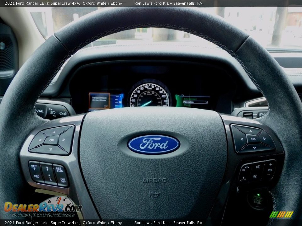 2021 Ford Ranger Lariat SuperCrew 4x4 Steering Wheel Photo #19