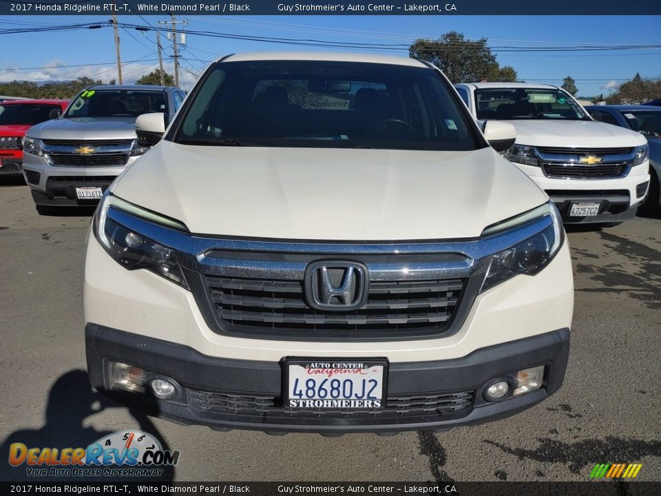 2017 Honda Ridgeline RTL-T White Diamond Pearl / Black Photo #2