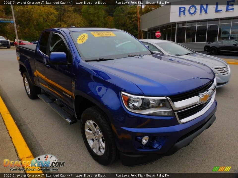 2016 Chevrolet Colorado LT Extended Cab 4x4 Laser Blue / Jet Black Photo #9