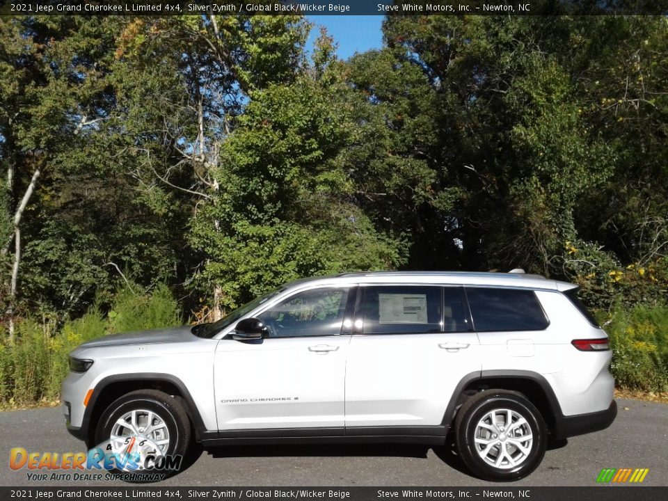 2021 Jeep Grand Cherokee L Limited 4x4 Silver Zynith / Global Black/Wicker Beige Photo #1