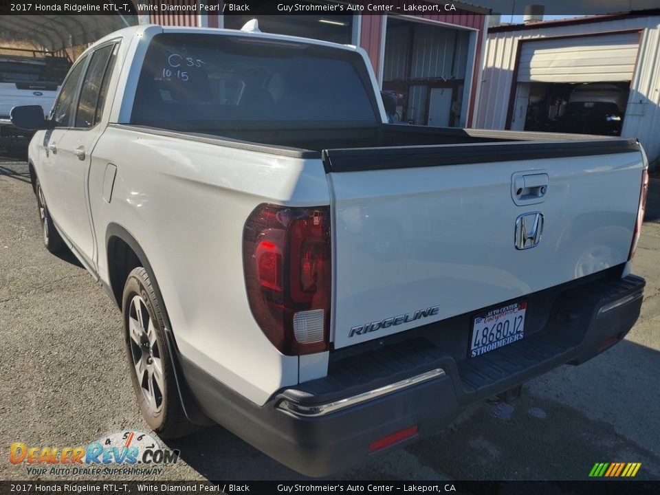 2017 Honda Ridgeline RTL-T White Diamond Pearl / Black Photo #9