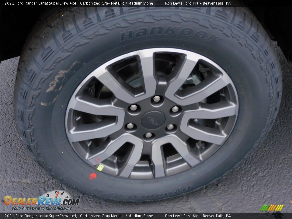 2021 Ford Ranger Lariat SuperCrew 4x4 Carbonized Gray Metallic / Medium Stone Photo #10