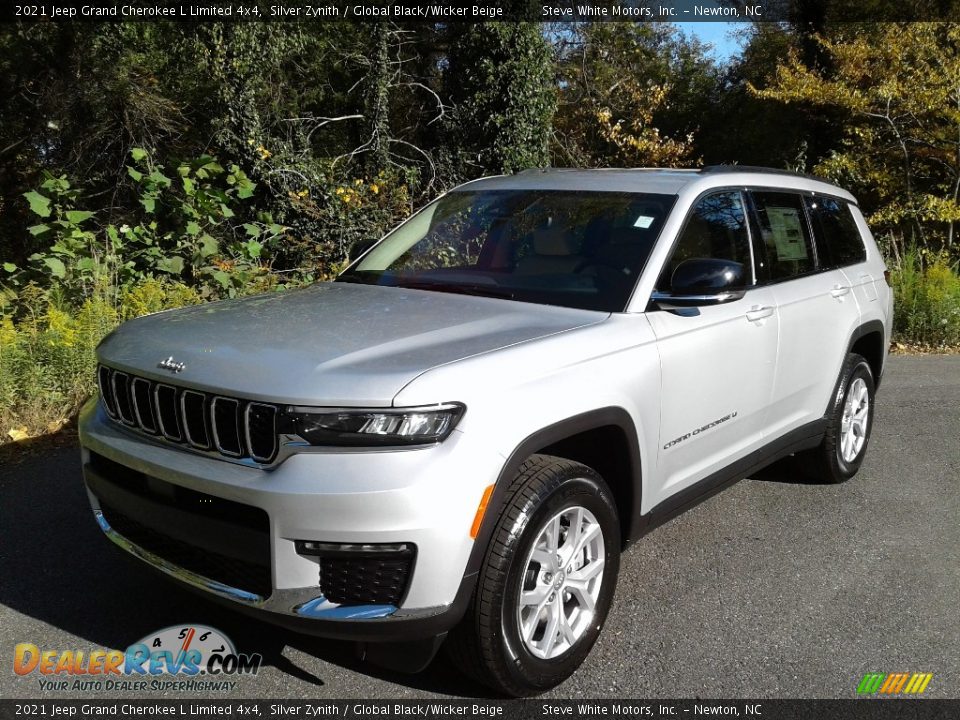 2021 Jeep Grand Cherokee L Limited 4x4 Silver Zynith / Global Black/Wicker Beige Photo #2