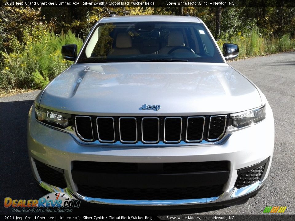 2021 Jeep Grand Cherokee L Limited 4x4 Silver Zynith / Global Black/Wicker Beige Photo #3