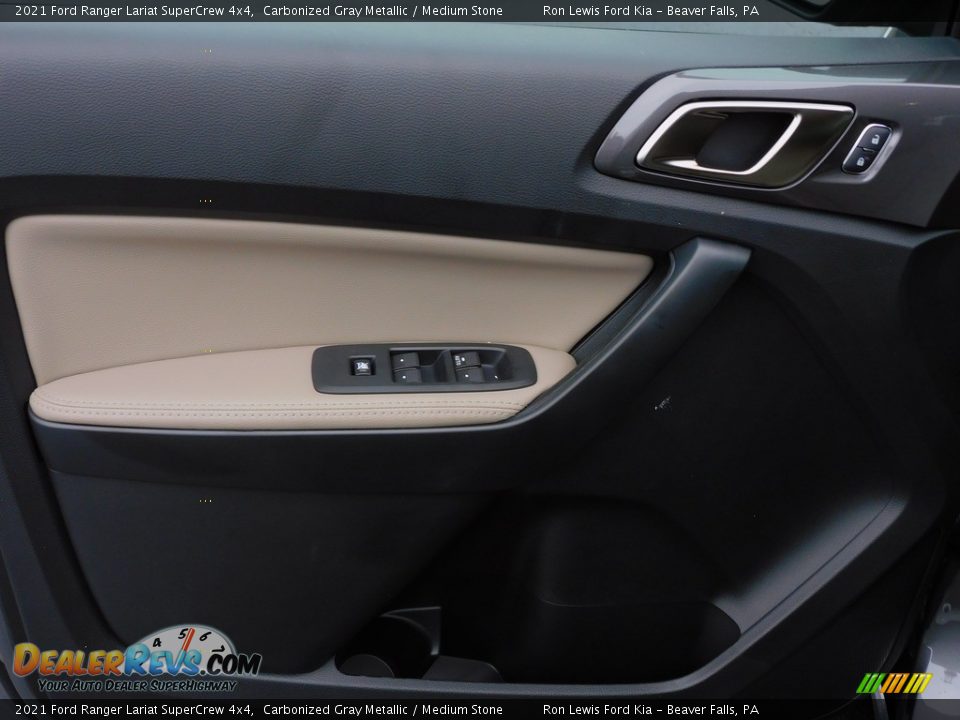 2021 Ford Ranger Lariat SuperCrew 4x4 Carbonized Gray Metallic / Medium Stone Photo #14