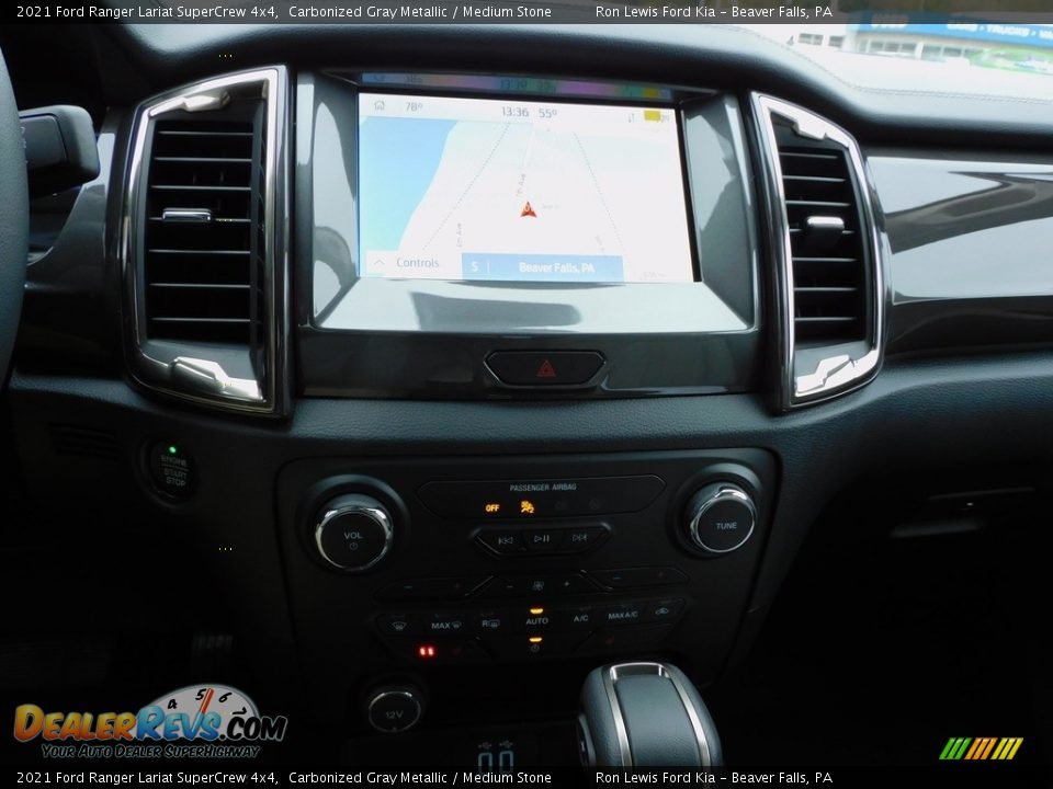 2021 Ford Ranger Lariat SuperCrew 4x4 Carbonized Gray Metallic / Medium Stone Photo #15