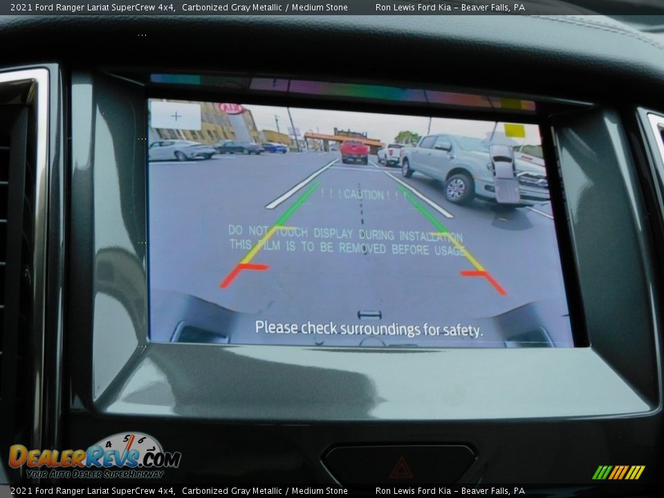 2021 Ford Ranger Lariat SuperCrew 4x4 Carbonized Gray Metallic / Medium Stone Photo #16
