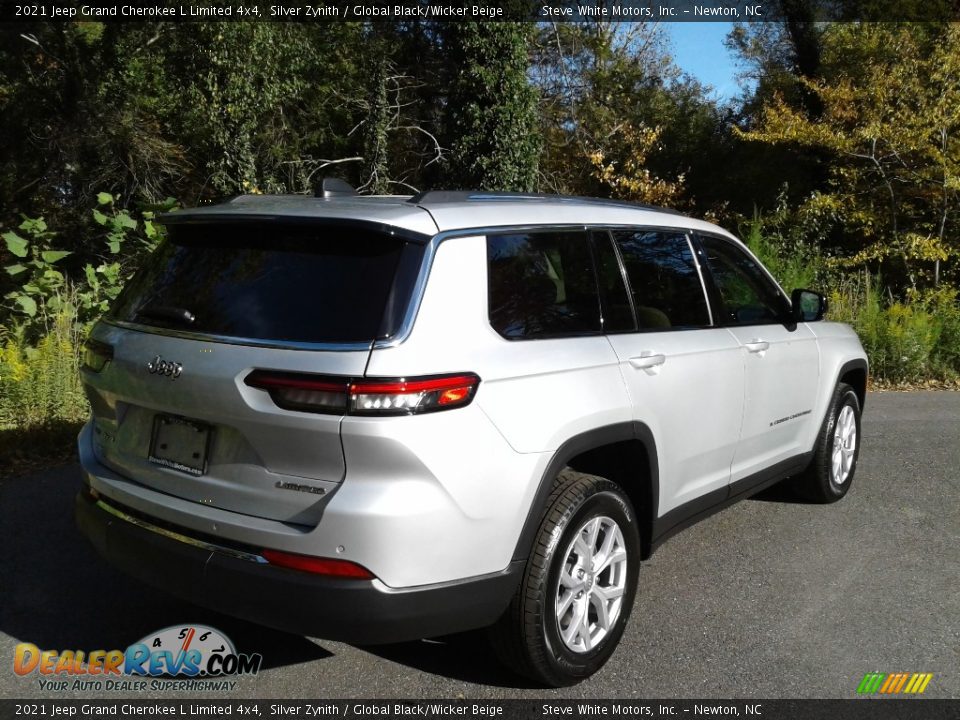 2021 Jeep Grand Cherokee L Limited 4x4 Silver Zynith / Global Black/Wicker Beige Photo #6