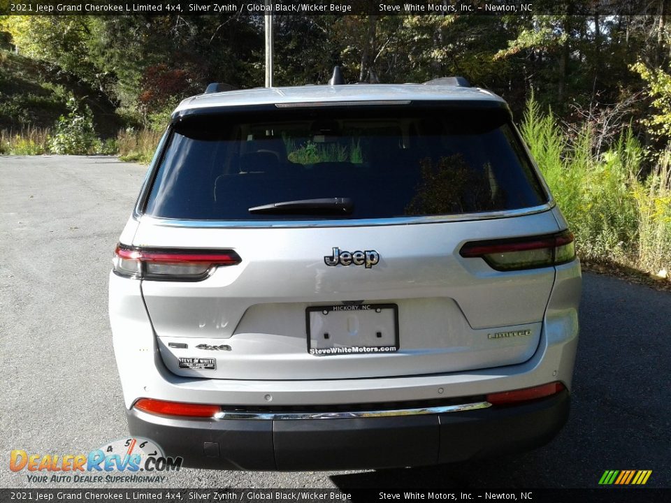 2021 Jeep Grand Cherokee L Limited 4x4 Silver Zynith / Global Black/Wicker Beige Photo #7