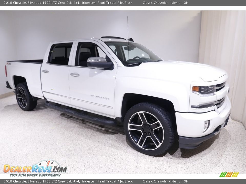 2018 Chevrolet Silverado 1500 LTZ Crew Cab 4x4 Iridescent Pearl Tricoat / Jet Black Photo #1