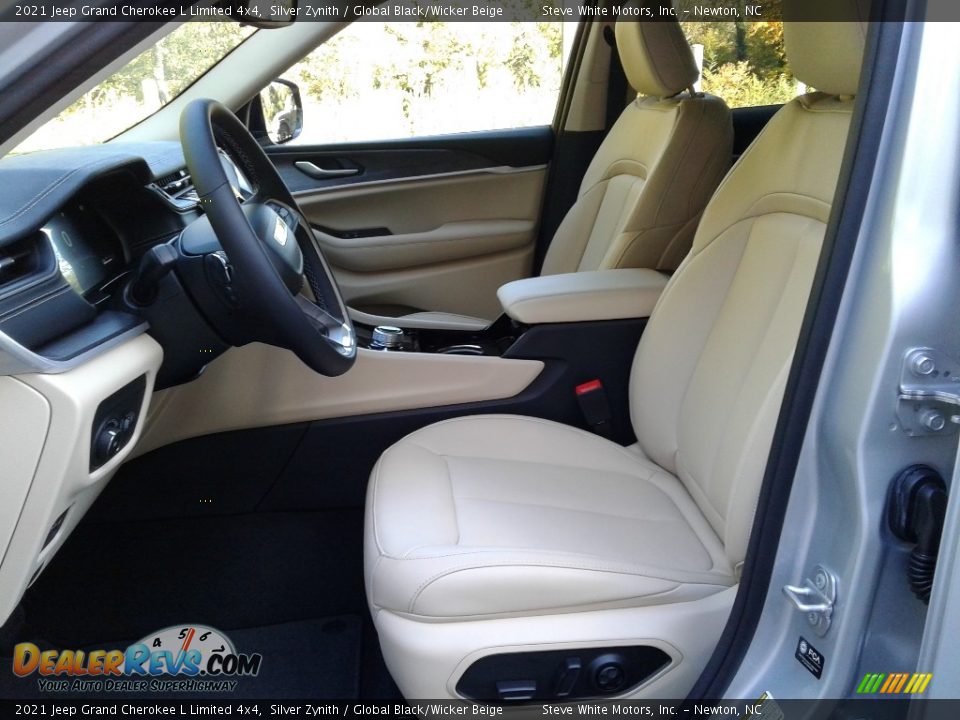 2021 Jeep Grand Cherokee L Limited 4x4 Silver Zynith / Global Black/Wicker Beige Photo #10