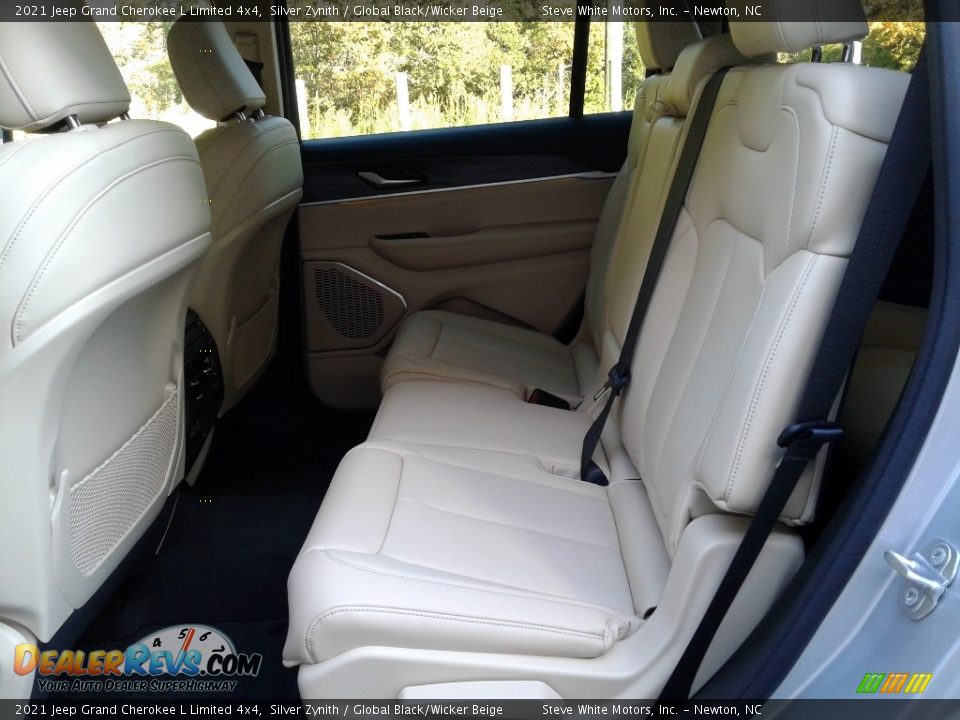 2021 Jeep Grand Cherokee L Limited 4x4 Silver Zynith / Global Black/Wicker Beige Photo #13