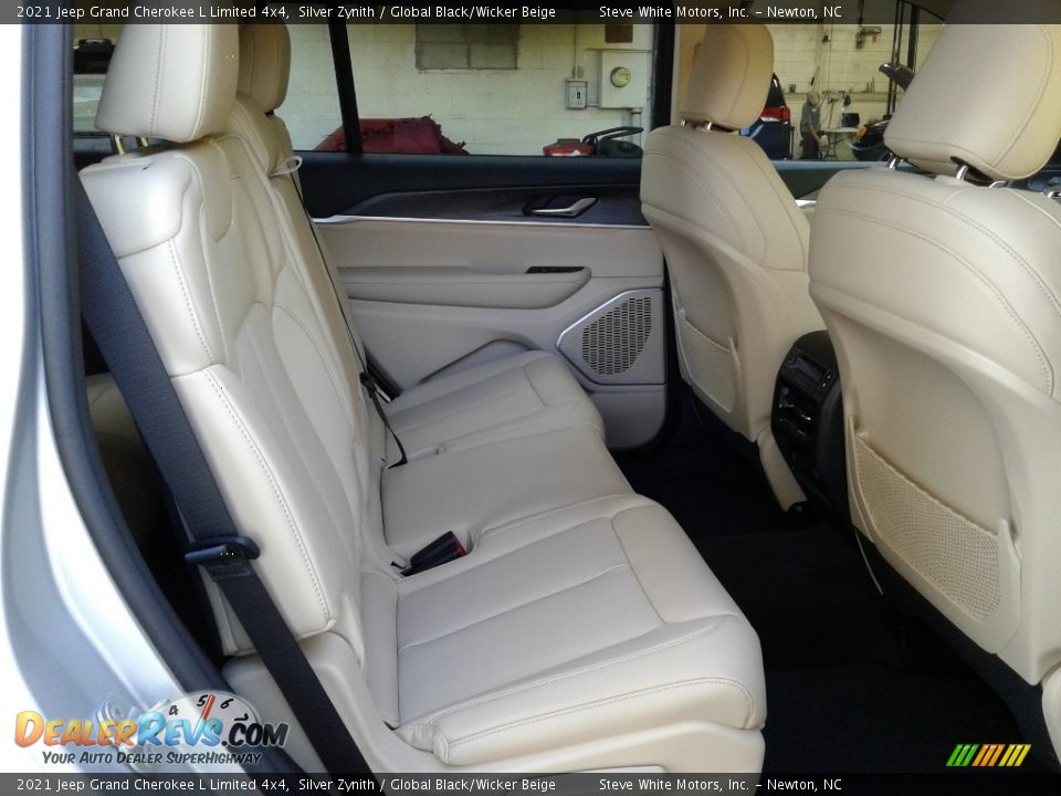 2021 Jeep Grand Cherokee L Limited 4x4 Silver Zynith / Global Black/Wicker Beige Photo #18