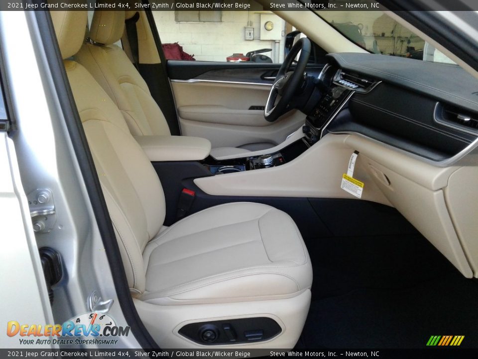 2021 Jeep Grand Cherokee L Limited 4x4 Silver Zynith / Global Black/Wicker Beige Photo #19