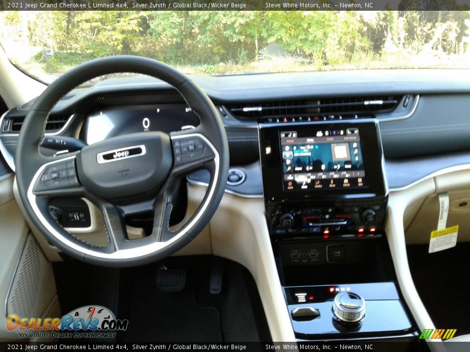 2021 Jeep Grand Cherokee L Limited 4x4 Silver Zynith / Global Black/Wicker Beige Photo #20