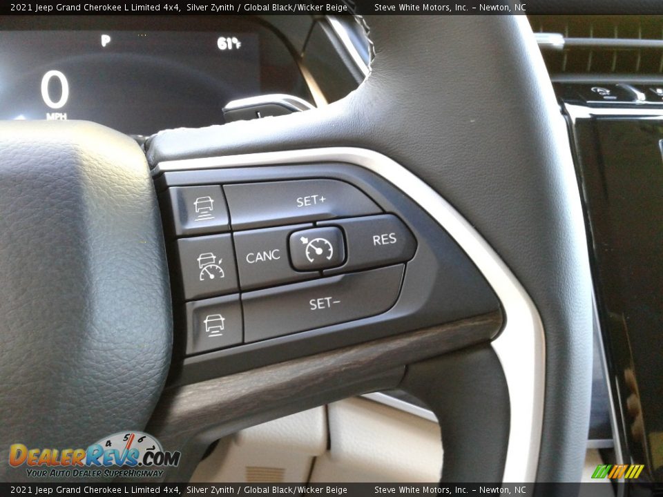 2021 Jeep Grand Cherokee L Limited 4x4 Silver Zynith / Global Black/Wicker Beige Photo #22