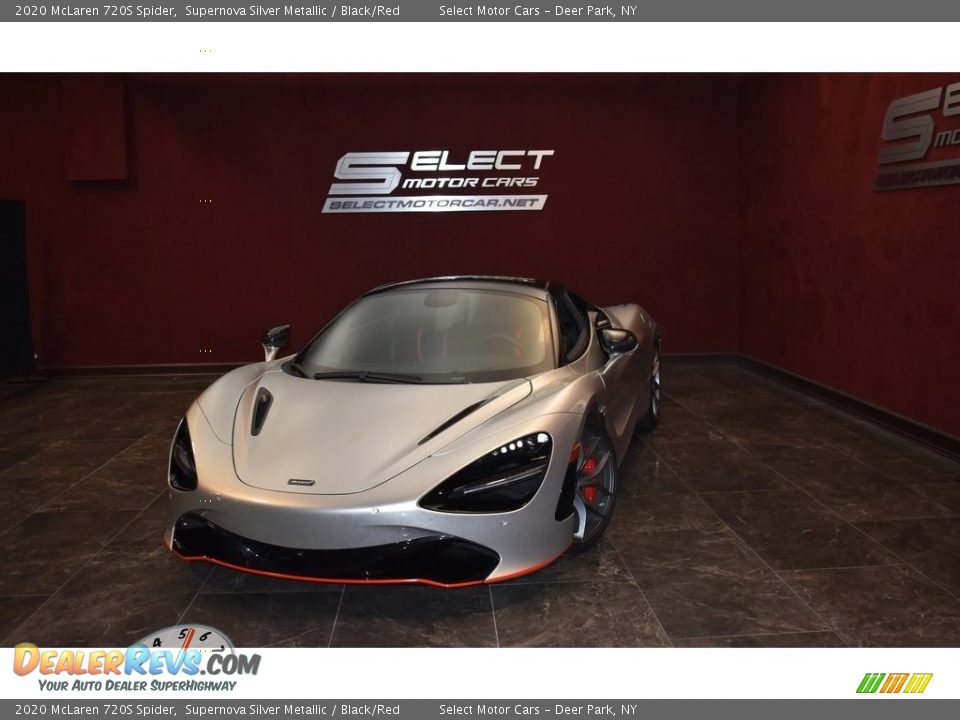 2020 McLaren 720S Spider Supernova Silver Metallic / Black/Red Photo #1