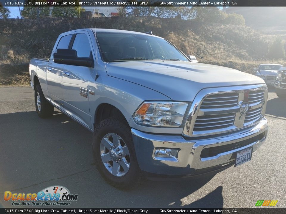 2015 Ram 2500 Big Horn Crew Cab 4x4 Bright Silver Metallic / Black/Diesel Gray Photo #1